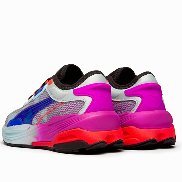 PUMA Extent Nitro Ultraviolet Nitro Blue-Fiery Coral Running Sneakers Men's sz 8 - Picture 3 of 12